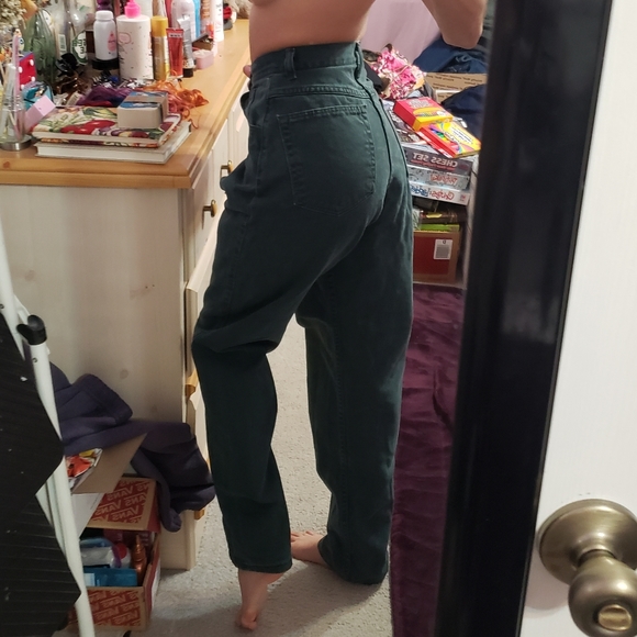Vintage Denim - Vintage 80's Wrangler Forest Green "Mom" Jeans